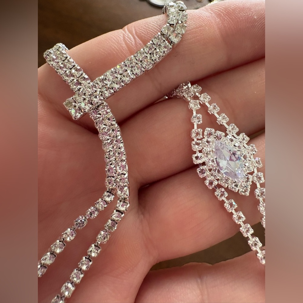 Source Unknown Silver Jewelry Set - image 6